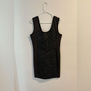 Black and gray dress